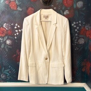 Loft Elegant White Women's Blazer